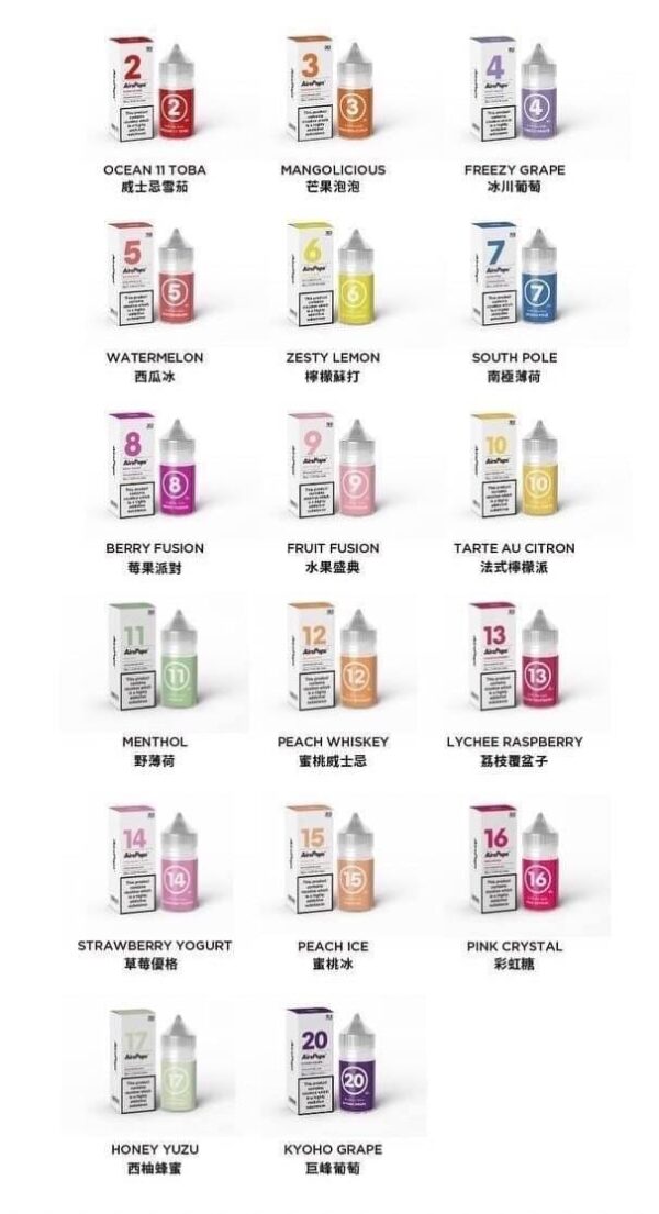 4b0f5895ae6db1e9a47a8e8884757f2 英國Airscram 313系列 30ml(4.0%)煙油