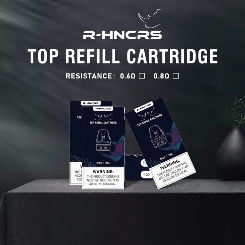 effb0b7246ad06d83a63eece4f34560 (2) 【耗材】R-HNCRS Refillable 犀牛 通用OXVA小蠻牛 空倉(3入) 側邊注油