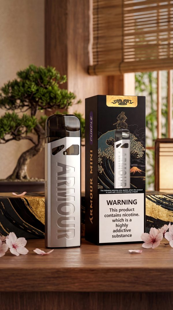 【小煙主機】SAMURAI ARMOUR MINI 將軍 迷你 主機 輕巧 大油倉3.5ML 大電量1200mAh 酷炫外型 附防塵蓋 (新品到貨)